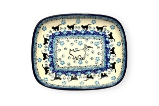 160 Bunzlau Rechthoekige schaal 2154X 160 Schotel Rechthoekig 18,5x15cm